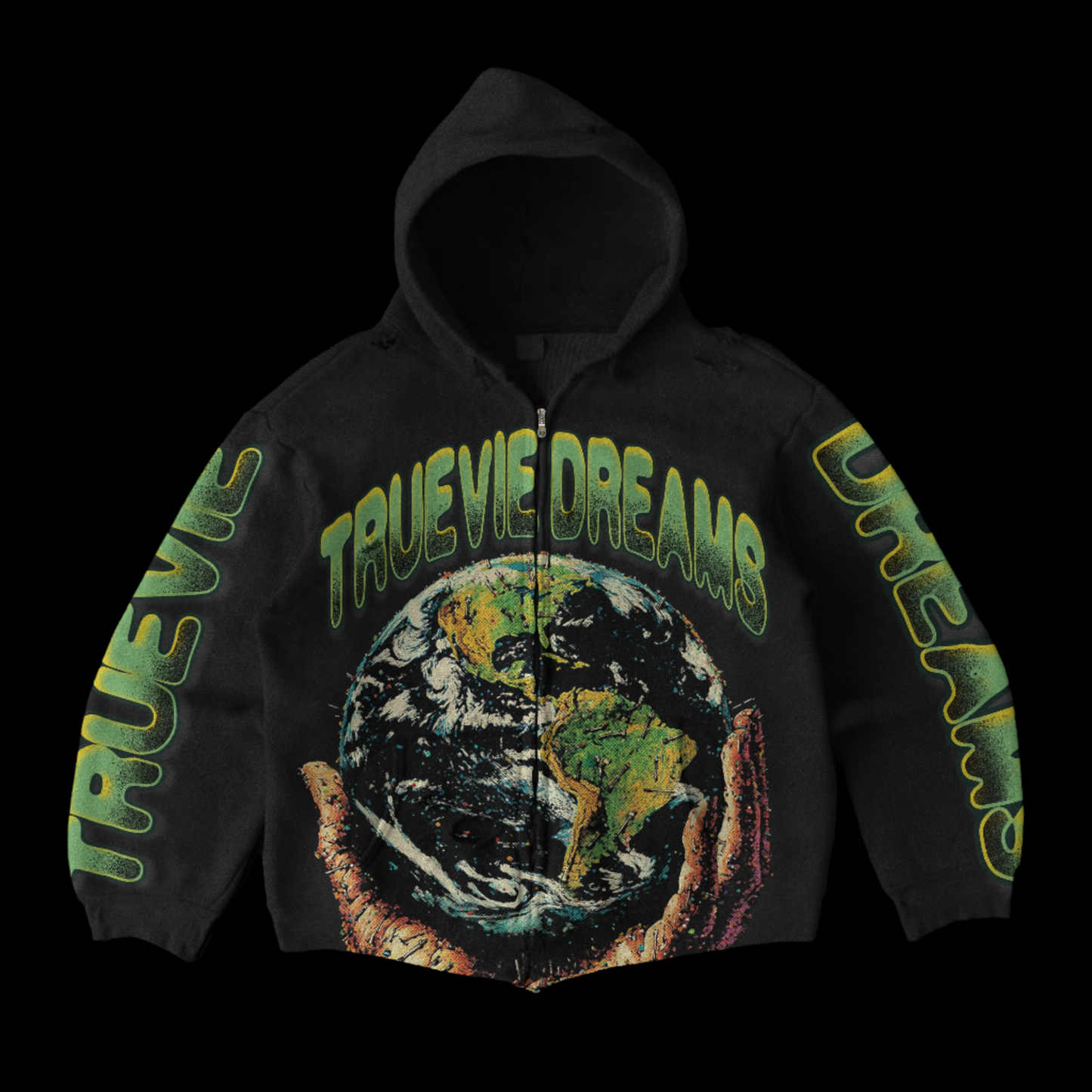 Dreamers World Double Zip Up Hoodie