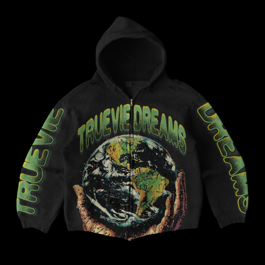 Dreamers World Double Zip Up Hoodie