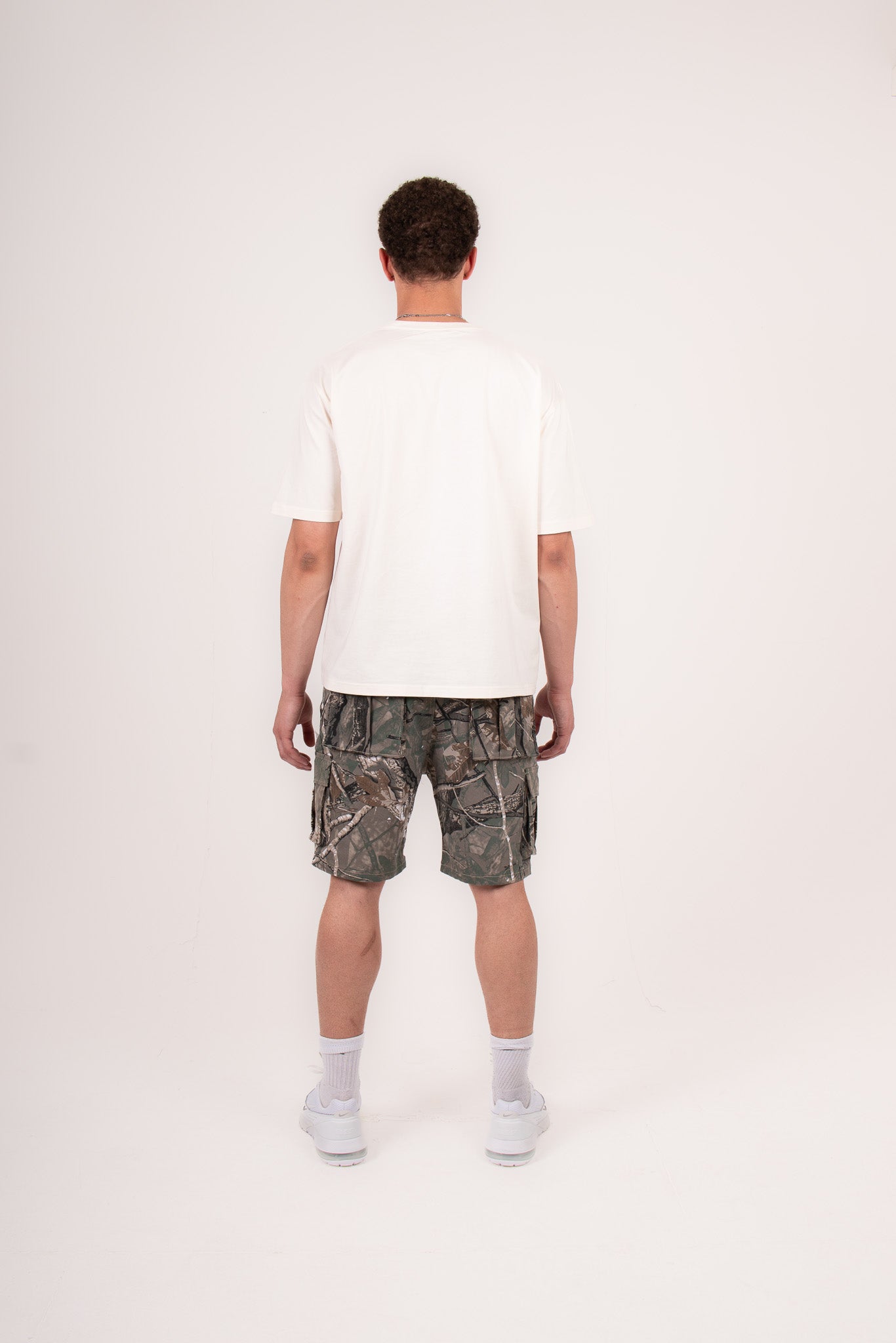 Camo Distressed Shorts