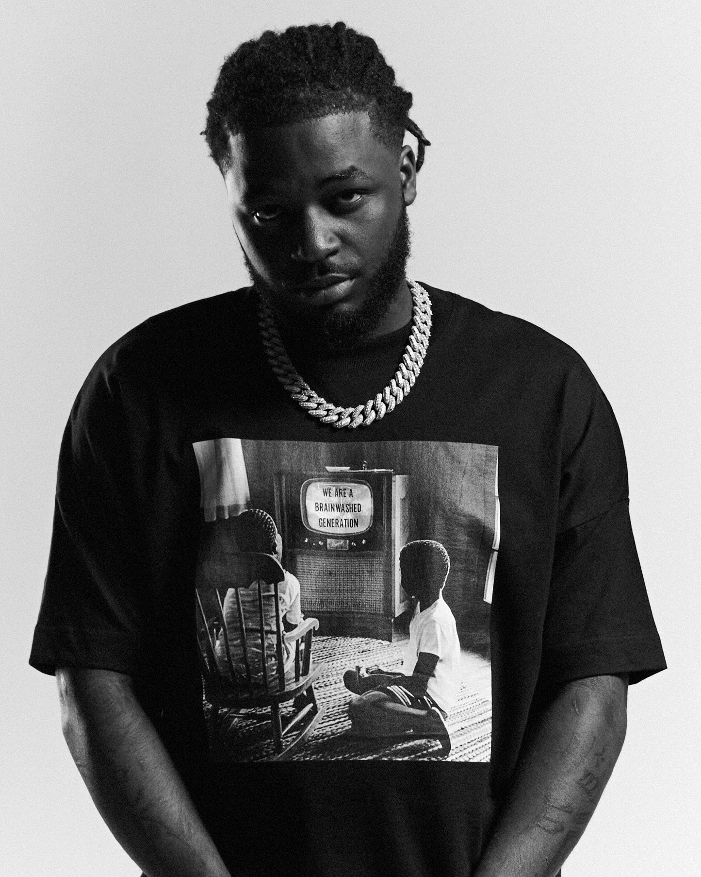 Black Brainwashed Gen Tee