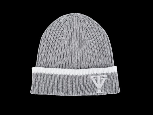 TrueVie Grey & White Beanie