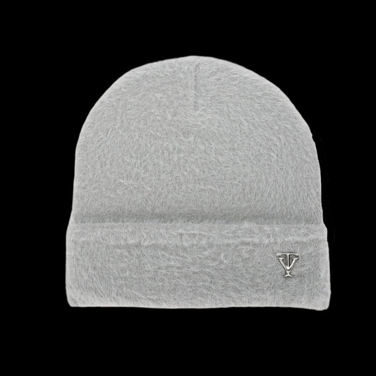 TrueVie Grey Mohair Beanie Hat