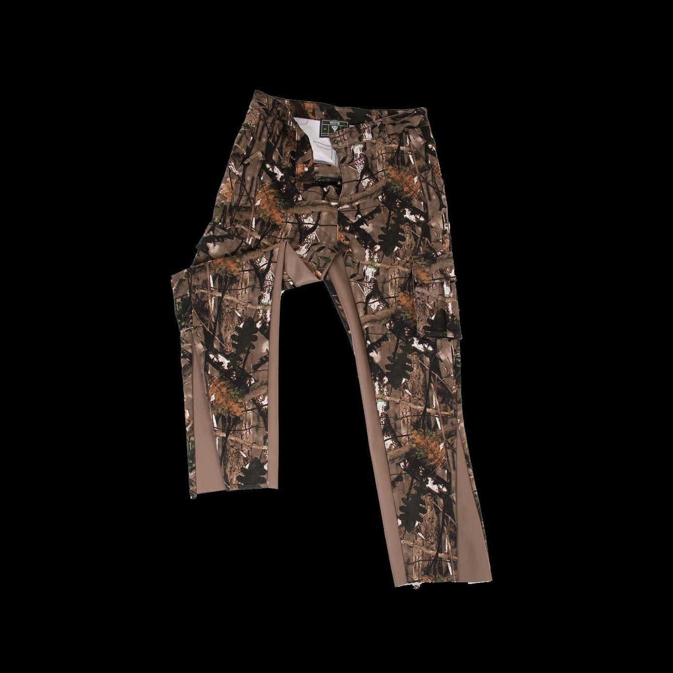 Custom Camo Flared with Leather Panel