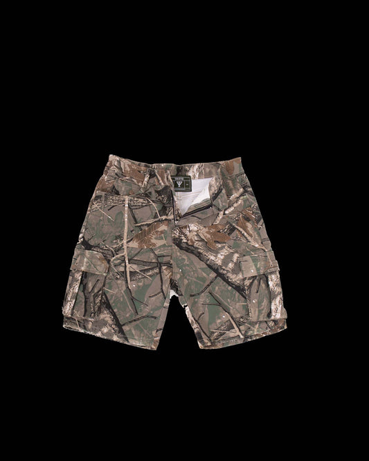 Camo Distressed Shorts