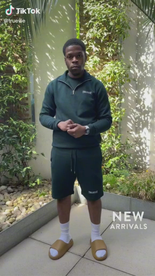 Pine Green Drip Set Shorts