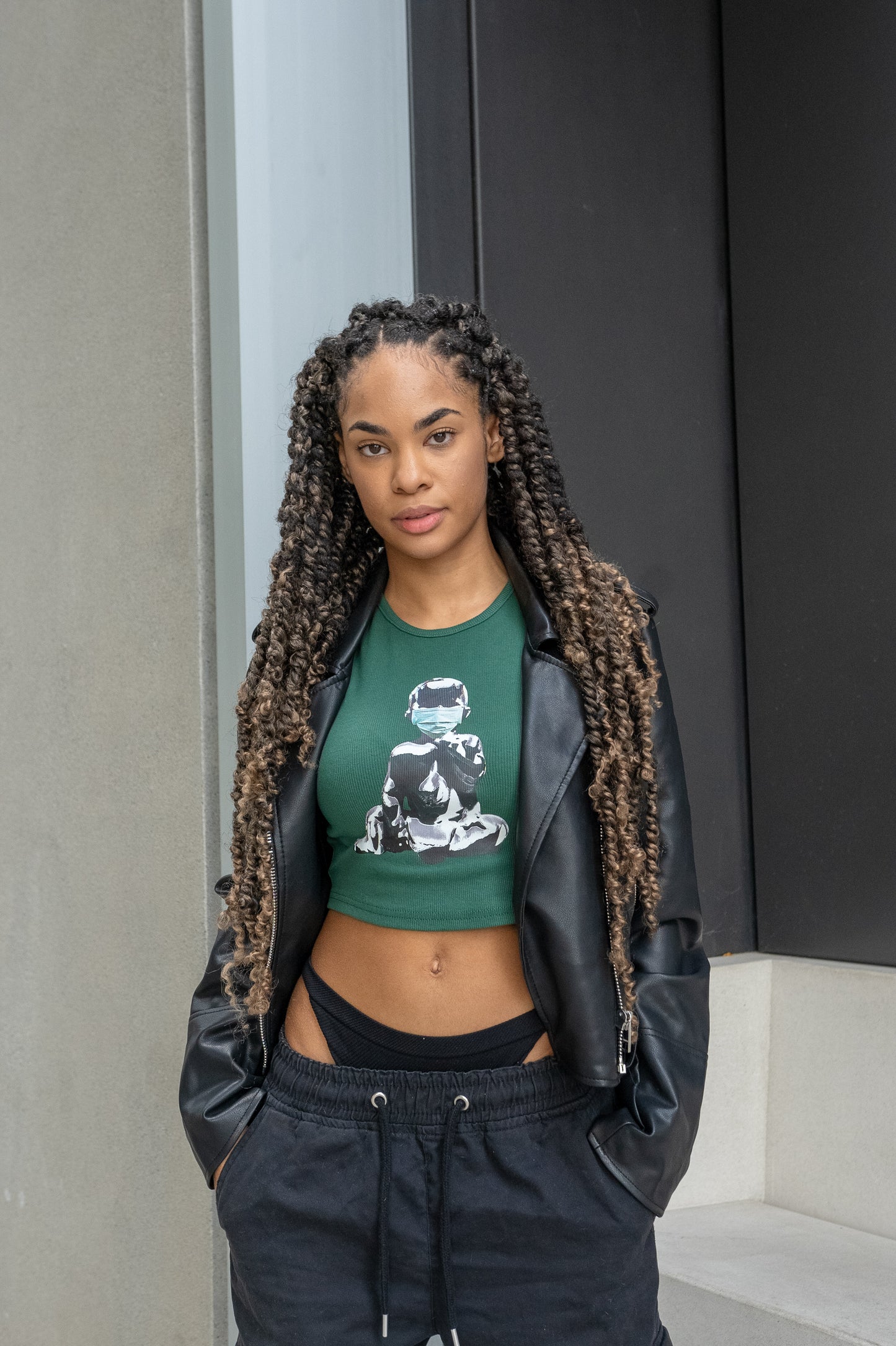 Baby ICON Crop Top Green