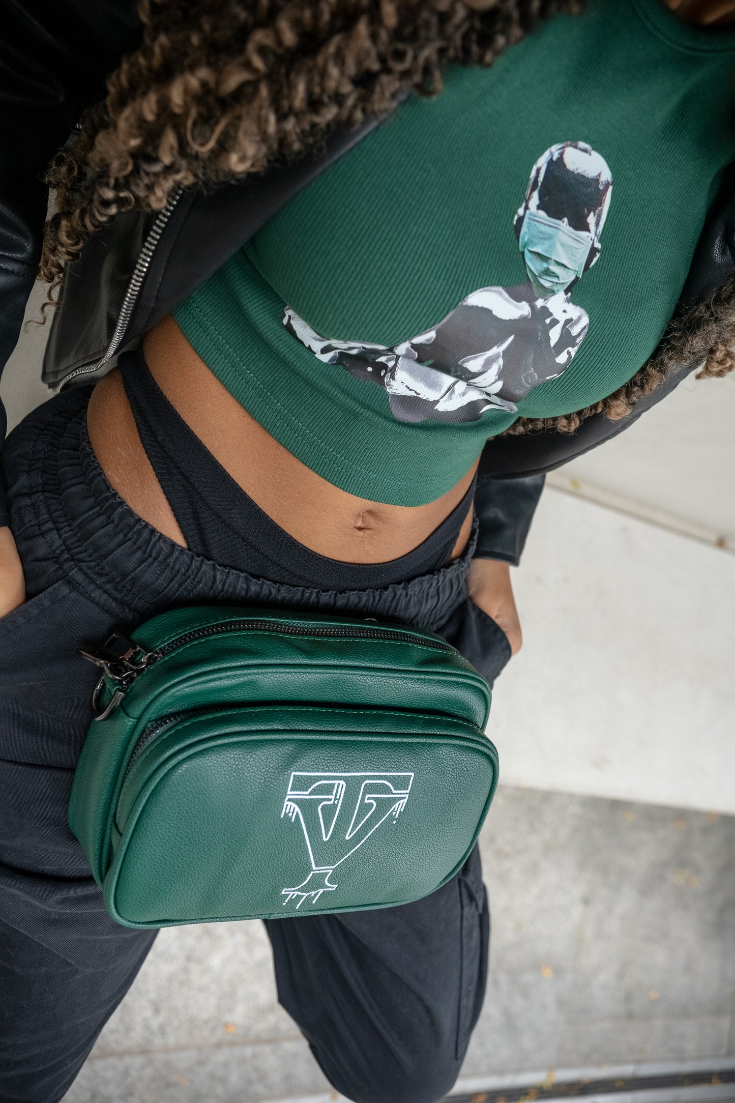 Baby ICON Crop Top Green