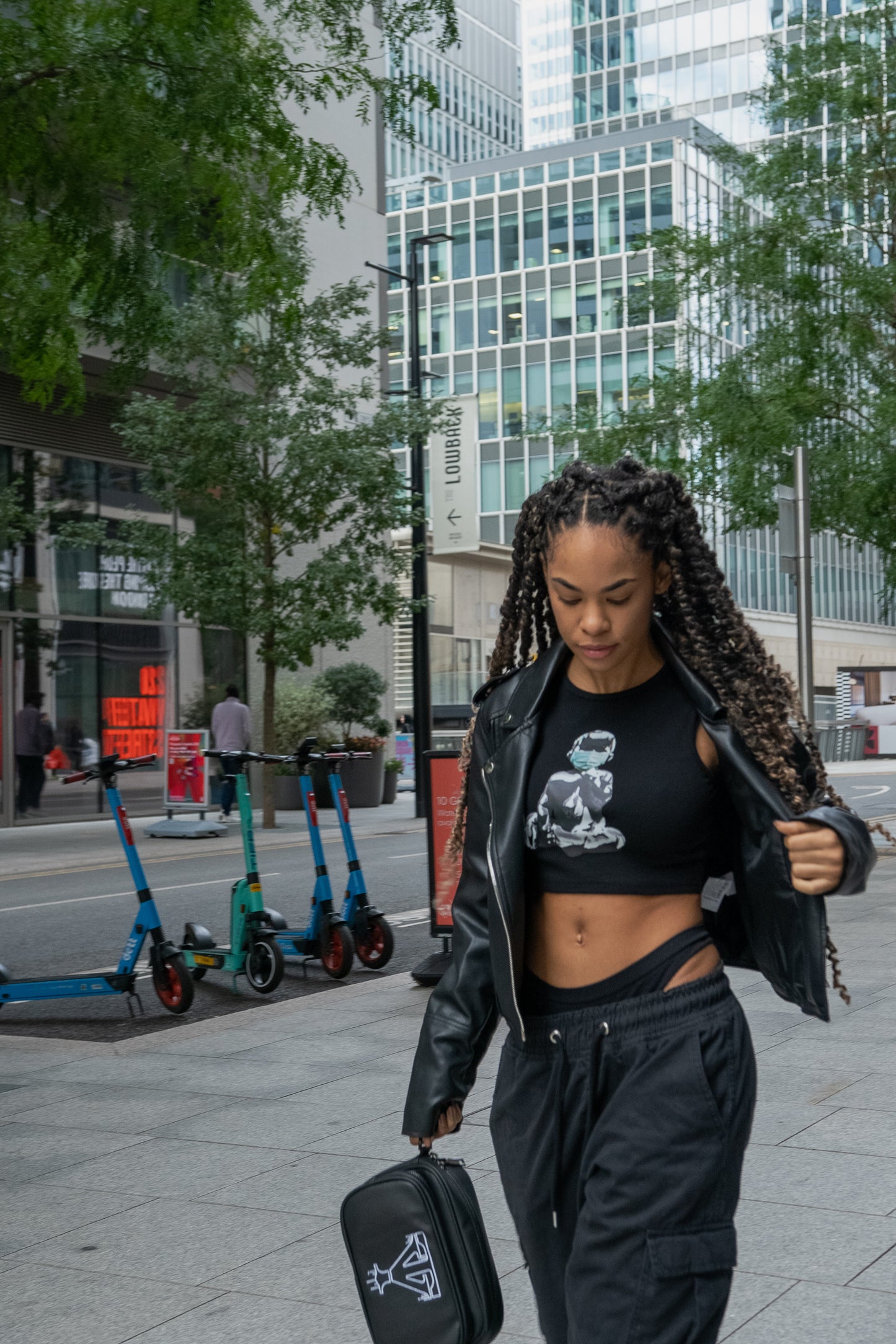 Baby ICON Crop Top Black