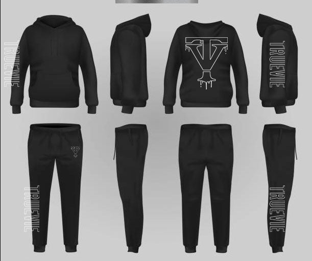 TrueVie Black Drip Hoodie