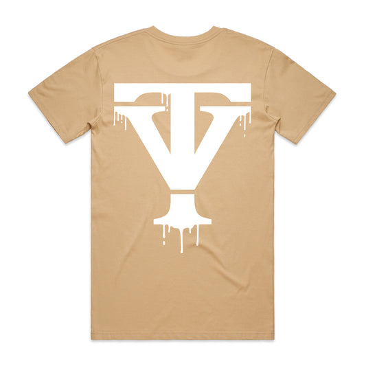 Tan Drip T-Shirt